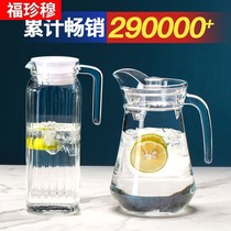 German Cold Kettle Glass Cool Kettle Thickened Transparent Home Cool White Open Kettle Large Capacity Drink Juice Pot