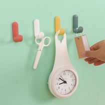 Net Red Hook Sticker Powerful Wall Wall Free From Punching Kitchen Door Rear Sticking Wall Hanging Clothes Traceless Key Stick Hook Home Stickhook