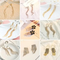 Qingdao Rongda Huixin Handicraft Co. Ltd. Korean version Fashion earring asymmetrical long flow Su ear pendant 2021