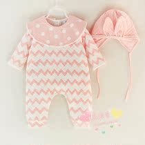Autumn Winter Baby Gift Box Pure Cotton Thickened Baby Conjoined Warm Khaclothes Suit Princess Full Moon 100 Days Gift Kit