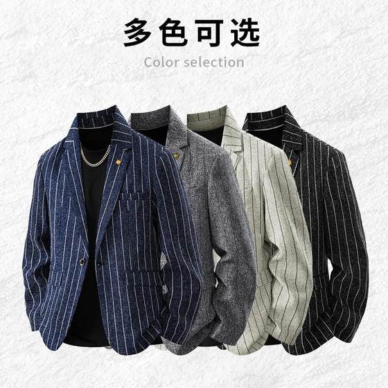 Spring and Autumn Men's Jacket Small Suit Casual Fashion Urban Trend European and American Business
Spring and Autumn Men's Jacket Small Suit Casual Fashion Urban Trend European and American Business