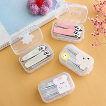 Cute Cartoon Nail Clippers Nail Clippers Girls Beauty Nail Tool Suit Italy Portable Creative Home Nail Clippers