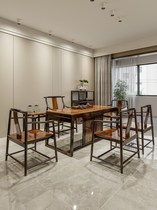 1 65 m New Chinese Zen Kung Fu Soliwood Tea Table and Chair Composition Tea Room Tea Tool Set