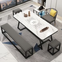 Northern Europe light luxury plate tea table simple modern balcony tea table and chairs combination office tea table household tea table