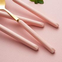 Home Stainless Steel Fork Main Dining Fork West Dine Fork Ceramic Bingxi Salad Eat Fork Fork Bull Row