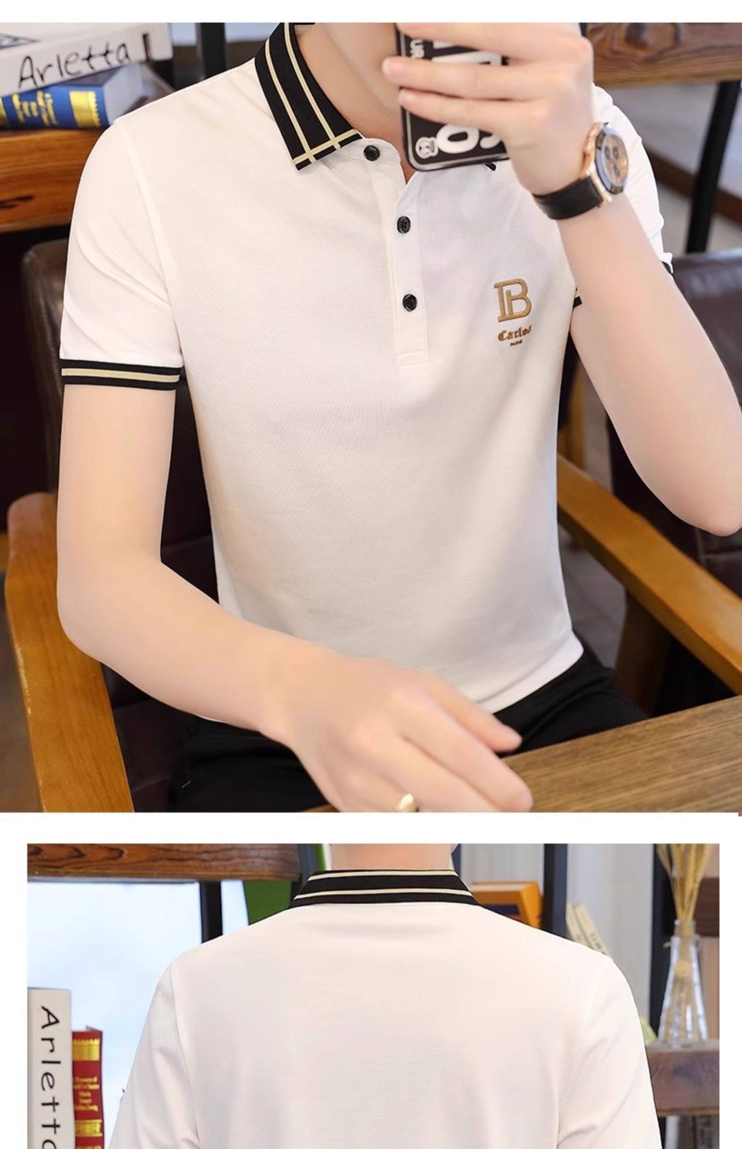 ny夏季带领短袖t恤男士纯棉休闲翻领polo衫男装潮流半袖冰丝体恤