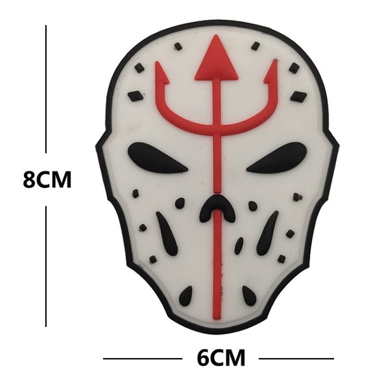 Jason Mask Trident Navy Seal Morale PVC Armbrella Tactical Backpack 스티커 벨크로 배지 Jason Mask Trident Navy Seal Morale PVC Armbrella Tactical Backpack 스티커 벨크로 배지