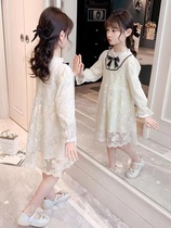 Girls Spring and Fall 2022 New dress Fashionable Children's skirt Grand Girls Princess Spring and Autumn dress