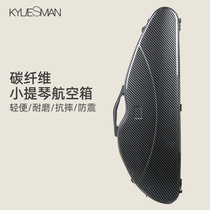 Light body portable carbon fiber violin case with type anti-pressure triangle 4 4 4 violin case cello bag double shoulder back