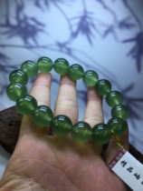 Xiaochen jade new product boutique Xiuyu Xiuyan jade 180 material bracelet 14 round beads mens and womens factory direct sales