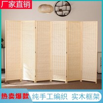 Room divider Divine Instrumental Bedroom Chinese Screen Folding Partition Brief Modern Living Room Genguan Wall Mobile Folding Screen Wine