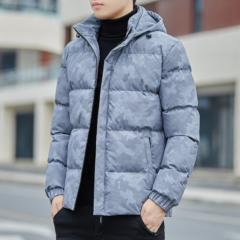 冬季男士羽绒棉服加绒加厚百搭外套棉衣男装