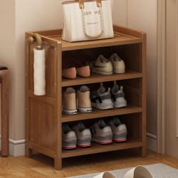 Household room simple shoe rack children's small multi -layer solid wood shoe storage cabinet modern minimalist door shoe cabinet