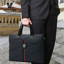 Mens kit genuine leather briefcase Male Business Bull Leather Handbag single shoulder bag Inclined Satchel Bag