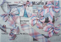 (White peach sake) matching JK uniform bow tie tie small object