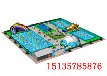 Large water park equipment manufacturer outdoor inflatable swimming pool slide ladders combined mobile bracket amusement park pool