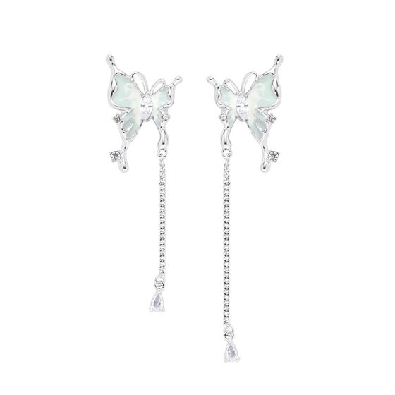 INS Mint Mambo Butterfly Series Earrings 925 Silver Needle High End Earrings 원래 작은 신선한 귀걸이 여성 귀걸이 INS Mint Mambo Butterfly Series Earrings 925 Silver Needle High End Earrings 원래 작은 신선한 귀걸이 여성 귀걸이