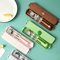 Student tableware for school convenient chopstick spoon suit on the class high-value senior elementary students in wind
