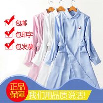 Autumn and winter fashion Korean nurse clothes long sleeve beauty clothes eyebrow long doctor clothes women massage care