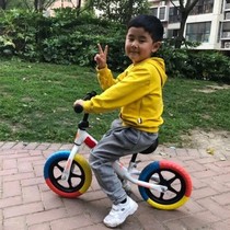 CHILD BALANCE CAR DOUBLE WHEEL WITHOUT PEDALLING BIKE BIKE 1-5 YEAR OLD CHILD TWO WHEELS SLIDING NEW COLOR TIRE