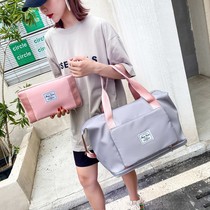 Foldable Hand Travel Bag Woman Large Capacity Dry Wet Separation Cashier Bag Short Distance Light Man Fitness Luggage Bag