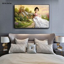 Bedroom Bedside Decoration Painting Modern Minimalist Room Wall Painting Livingroom Mural Hotel Guesthouse Hang Painting Living-room Genguan Painting