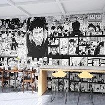 Incoming Giant Poster Customised Into Giant Comics Print Black-and-white Jk Cartoon Single-sided Wallpaper Wall Paper a