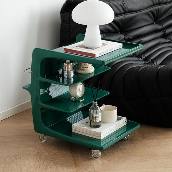 German SUNNY internet celebrity sofa side table medieval small cart cream style coffee table movable wheeled side cabinet
German SUNNY internet celebrity sofa side table medieval small cart cream style coffee table movable wheeled side cabinet