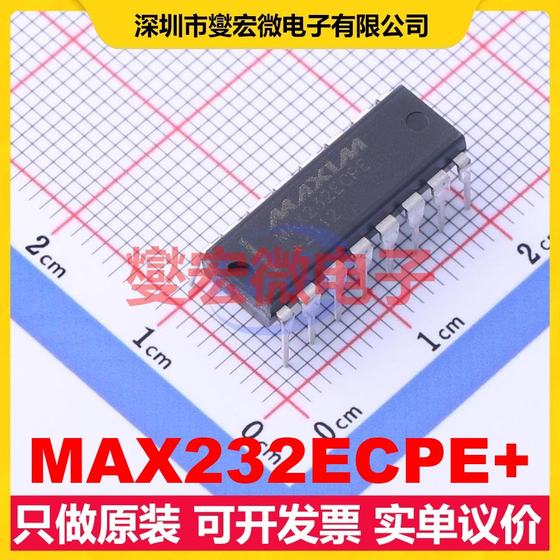 MAX232ECPE+ PDIP-16 RS-232 트랜시버 인터페이스 칩 IC MAX232ECPE+ PDIP-16 RS-232 트랜시버 인터페이스 칩 IC