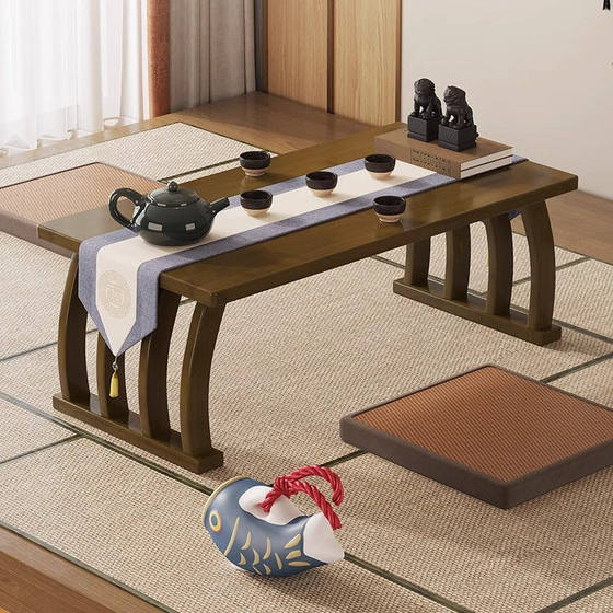 Bath window table for household curved antique style kang table for meal learning low table Chinese learning small table Chinese Zen tatami
Bath window table for household curved antique style kang table for meal learning low table Chinese learning small table Chinese Zen tatami