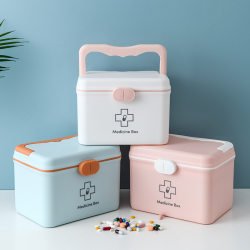 Medicine box storage box super large capacity household medicine box medicine box storage family small medicine box multi-layer portable children