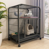 Cat Cage Two Cat Villas Oversized Free Space Home Cat Cage Triple large Number with Toilet Kitty Pet Cat