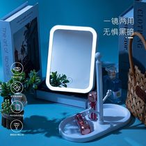 Makeup mirror led light strip LED with light make-up mirror Cosmetic Mirror Complement Light Student Dormitory Bedroom Foldable Carry-on Portable
