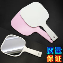 Makeup mirror Hand held by hand with cosmetic mirror Cosmetic Mirror TattoXX_ENCODE_CASE_CAPS_LOCK_Off Embroidered Semi-permanent Handle Mirror Handheld Innet Red Poo