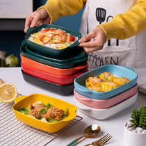 Thousands of pasta baking pan Nordic cheesemeal dishes Microwave Oven Baking Bowls ceramic dishes Home Fruit tray Dish Grill