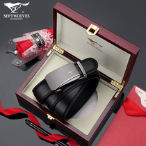 Seven Wolves Mens Belts Genuine Leather Tide 2021 New Pop Upmarket Brands Men 100 lap belts Young people