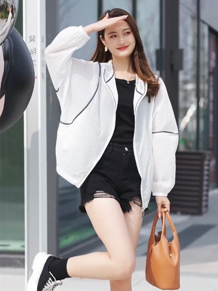 2025夏季爆款连帽防晒衣显瘦穿搭秘诀大公开