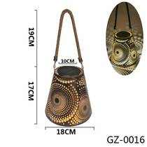 Amazon exploded iron solar light dot lights outdoor waterproof butterfly projection lamp decorated wall hanging lamp