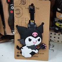 Cute Kuromi suitcase tag travel backpack anti-lost luggage tag Melody boarding check-in tag