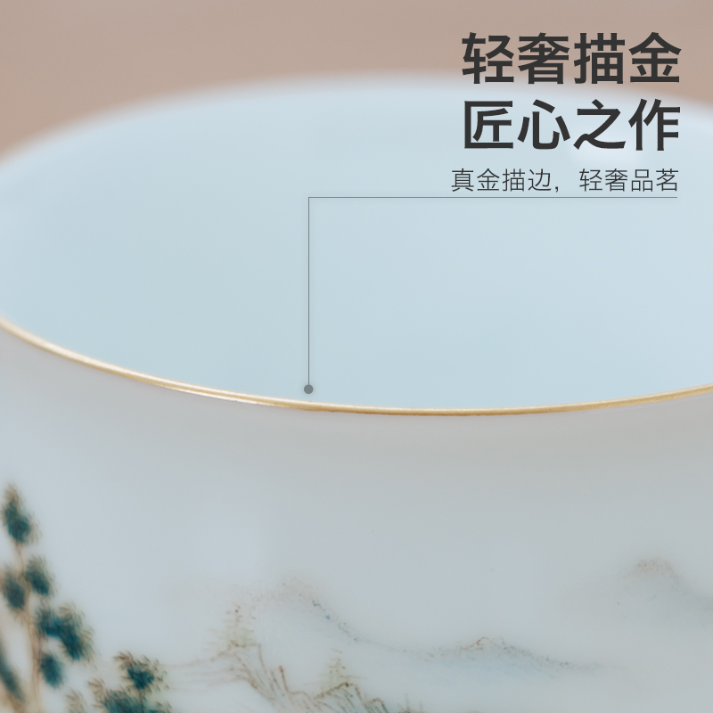 Sunvo pavilion in child born master tea cup cup sample tea cup jingdezhen ceramic kung fu master cup single CPU