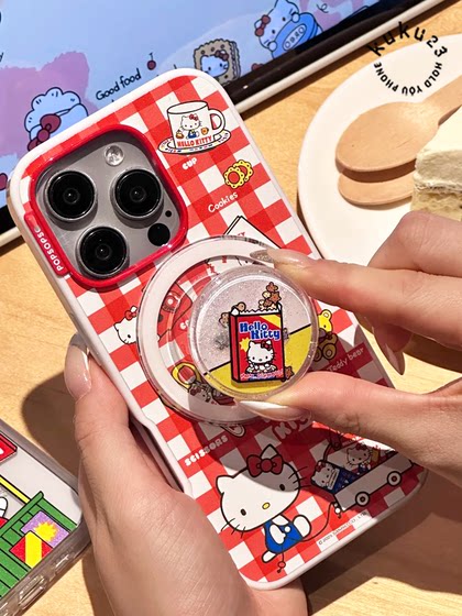 스낵 파라다이스 Hellokitty 휴대폰 스탠드 Katie Magnetic Air Bag Classic Sitting and Paste 버블 pps 스낵 파라다이스 Hellokitty 휴대폰 스탠드 Katie Magnetic Air Bag Classic Sitting and Paste 버블 pps