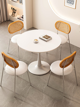 Dongwo Ouyilang simple round coffee table tea table reception tea table small round table coffee table negotiation table