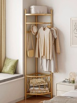 Chuanshi corner clothes hanger home door multi-functional coat rack living room light luxury bag storage rack