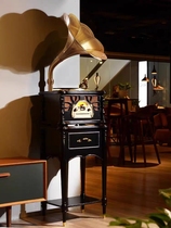 Vannessy gramophone retro vinyl record player living room audio vintage record player 25X European Bluetooth speaker
