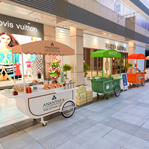 Night market mobile stall display movable car stall flower shop float large commercial event promotion display car
