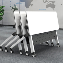 Multifunctional Folding Training Table Splicing Meeting Table Mobile Long Bar Table Staff Meeting Training Institution Table And Chairs Combination