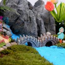 Moss micro-landscape rainforest tank succulent small potted plant simulation ornaments accessories absorbent stone rockery bonsai