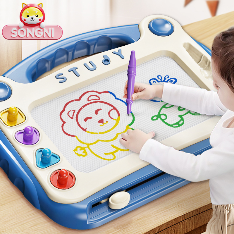 CHILDREN'S DRAWING BOARD HOME TODDLER MAGNETIC WRITING TABLET 2-3-YEAR-OLD BABY 4 CAN 5 ELIMINATION OF GRAFFITI MAGNETOMETRIC DRAWING TOY-TAOBAO