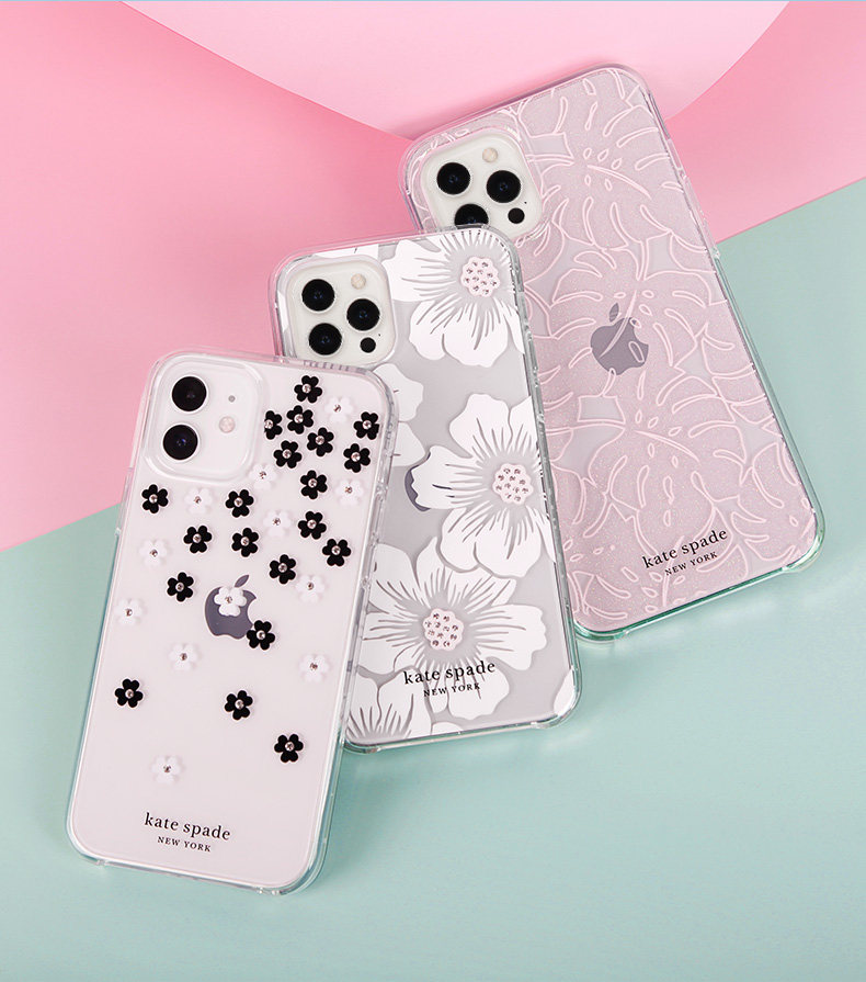 katespade印花手机壳适用苹果iphone12promax透明时尚ins网红mini