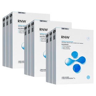 RNW面膜男女补水修护保湿舒缓玻尿酸紧致深层3盒官方正品旗舰店